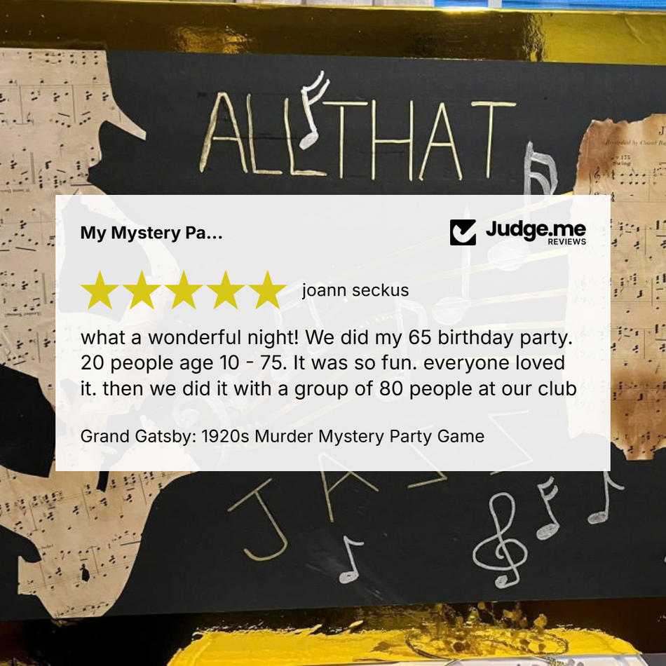 Review for the Murder at the Grand Gatsby game