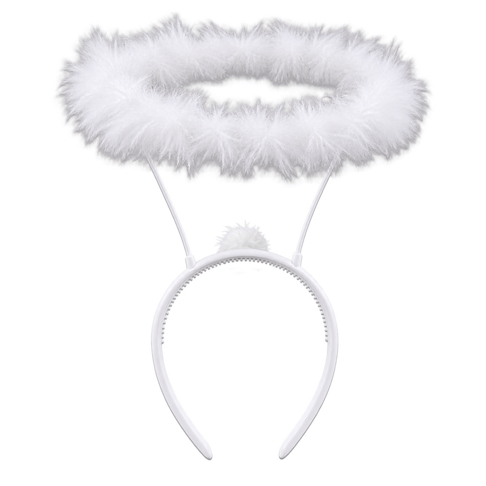 Victim\'s halo for murder mystery party games.