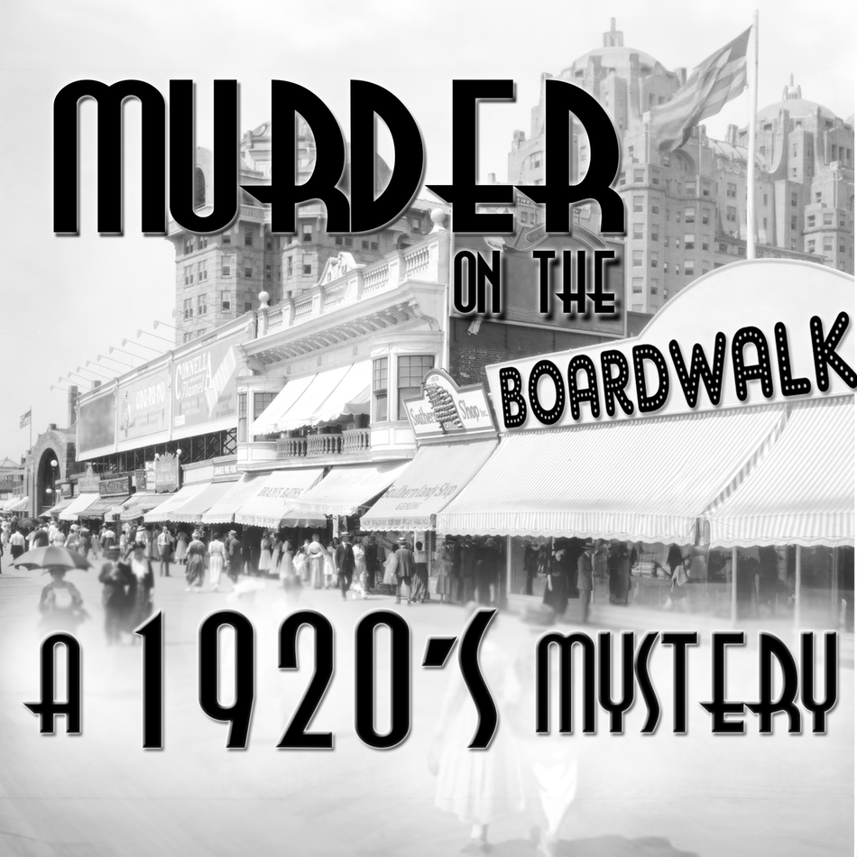Boardwalk 20\'s murder mystery party game by My Mystery Party.