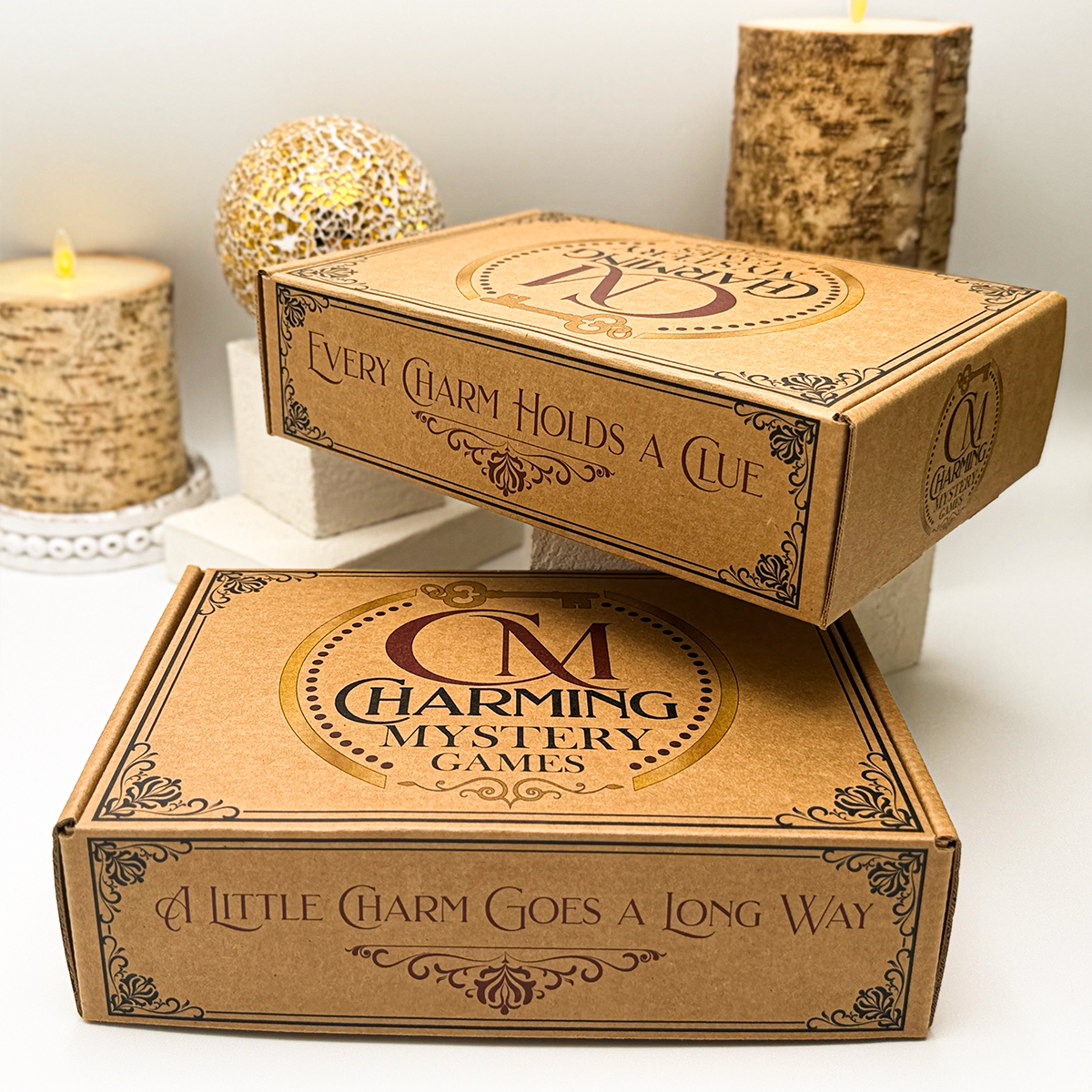 Packaging for Charming Mystery Games