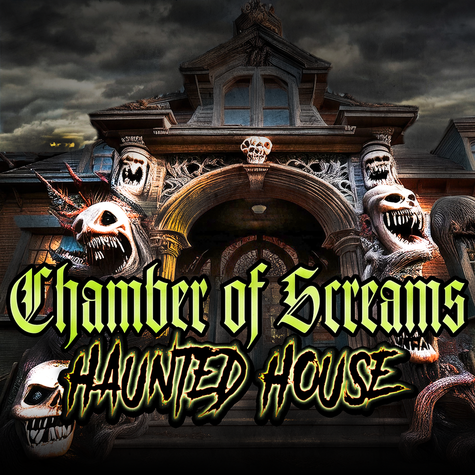 Chamber of Screams Haunted house mystery party boxed kit game. 