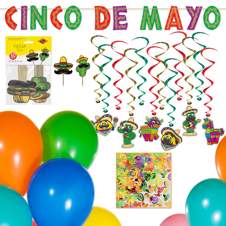 Cinco de Mayo Murder mystery party decor kit