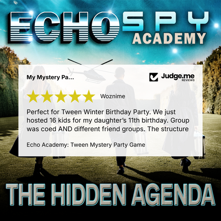 Echo Academy review for a mystery party game