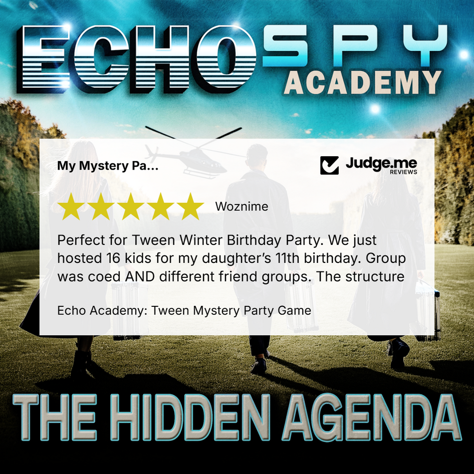 Echo Academy review for a mystery party game