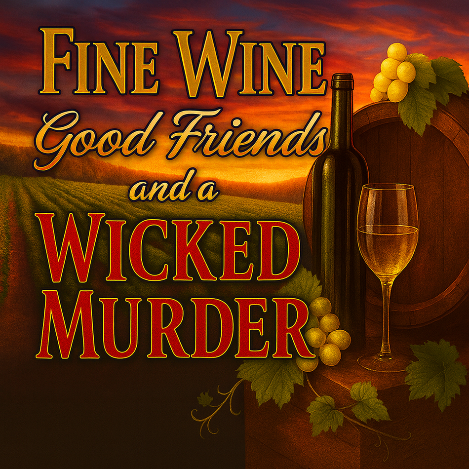 Wine tasting murder mystery party boxed kit