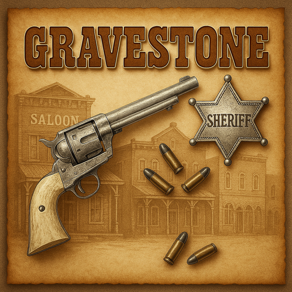 Wild West murder mystery party game by My Mystery Party.