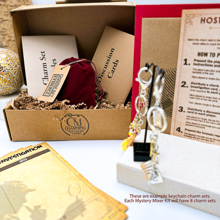 KeyChain Mixer Example Set for Charming Mystery Party Games