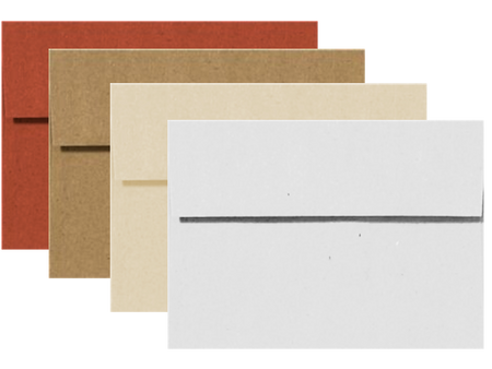 A2 envelopes for murder mystery party clue cards