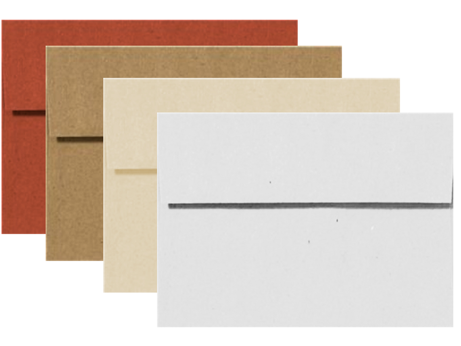 A2 envelopes for murder mystery party clue cards
