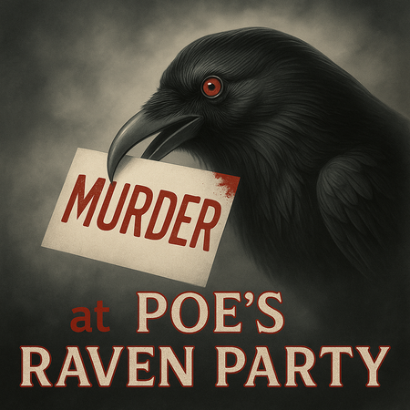 Murder at the Poe\'s Raven Party - a Gothic dinner murder mystery party.