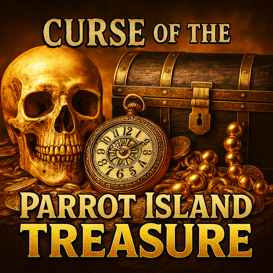 Pirate murder mystery party game. 