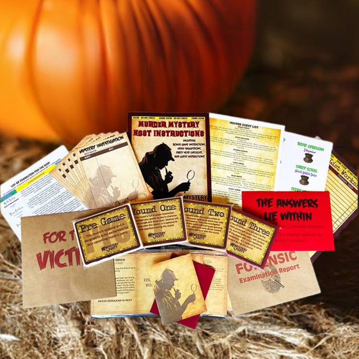 Pumpkin Palooza Costume Ball: Halloween Mystery Party Game | Boxed Kit
