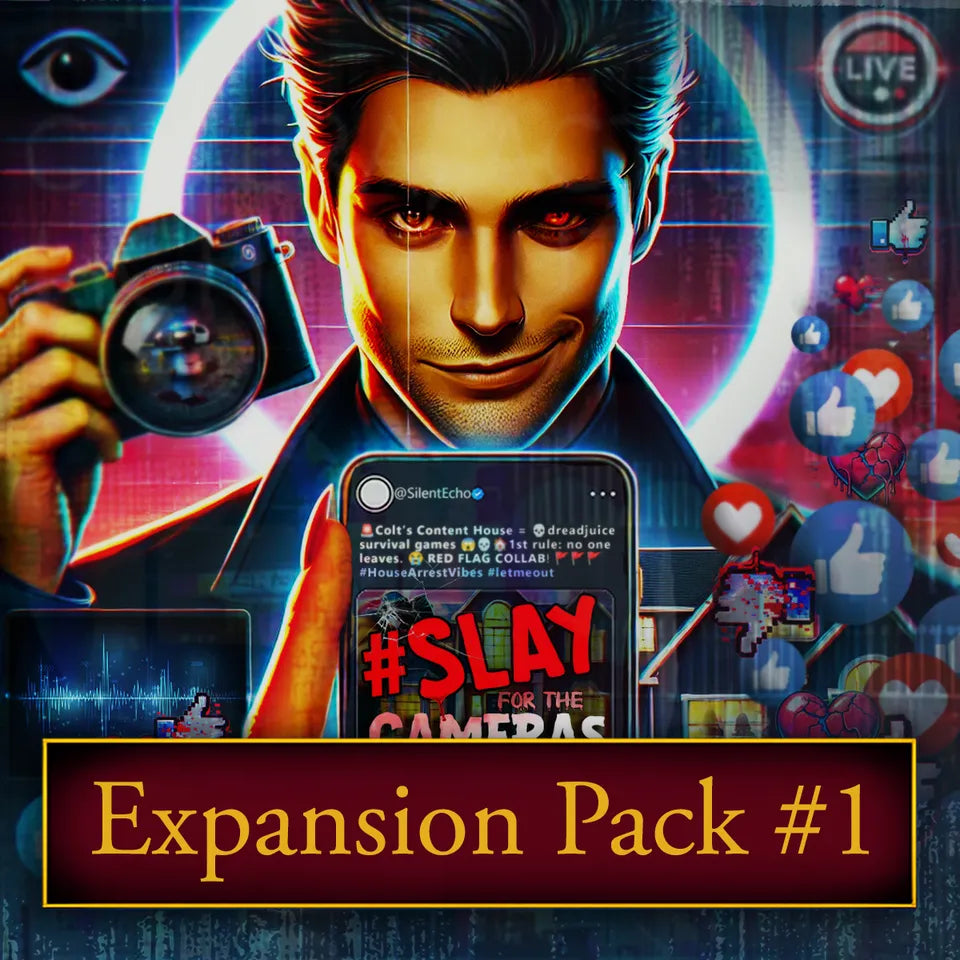 Slay for the Cameras mystery party expansion one.