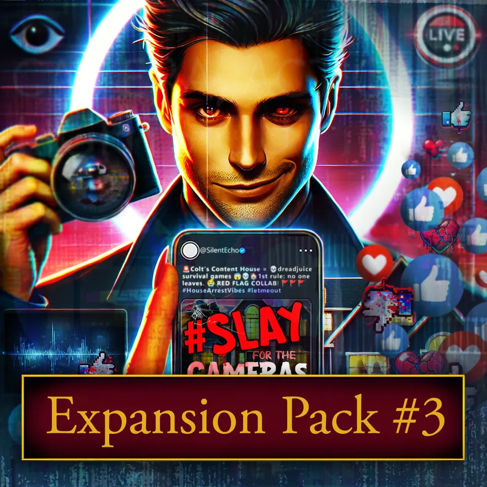 Slay for the Cameras mystery party expansion three