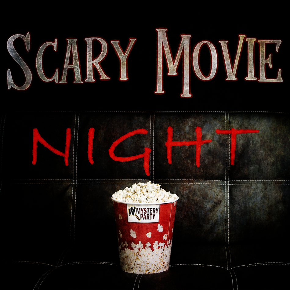 Scary Movie Night mystery party game for tweens.