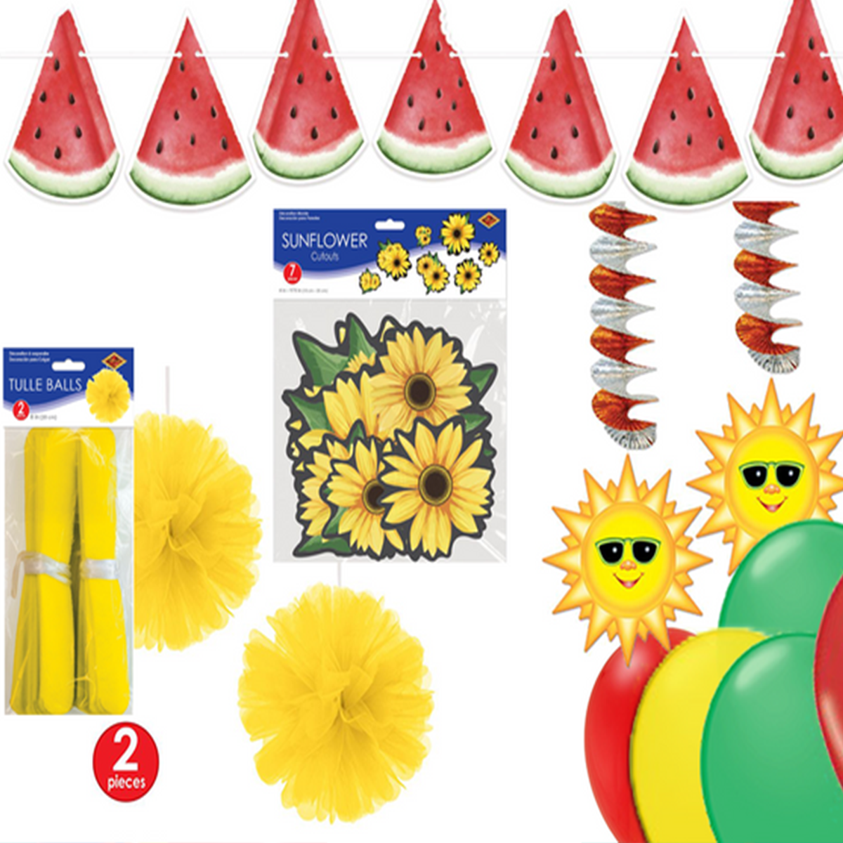 Summer mystery party decor kit