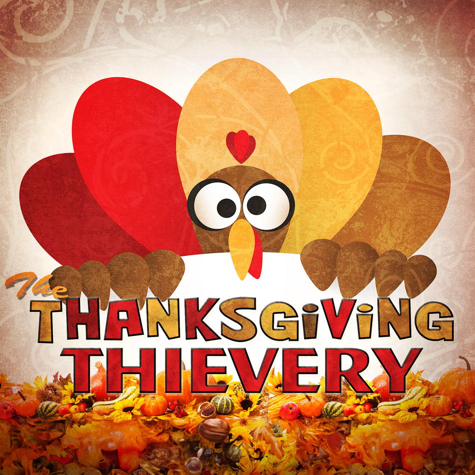 Thanksgiving thievery mystery party game for family fun during Thanksgiving.