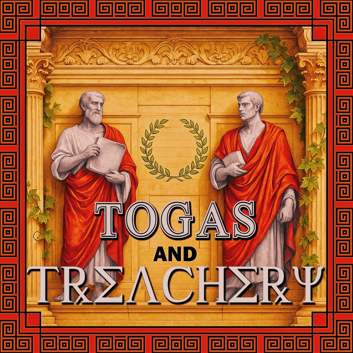 Roman Toga murder mystery party game