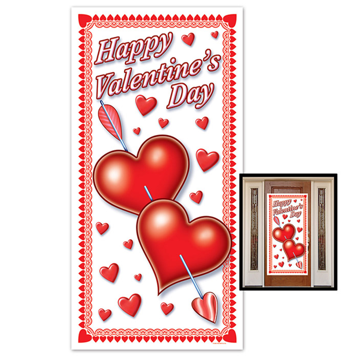 Valentine\'s murder mystery party door cover