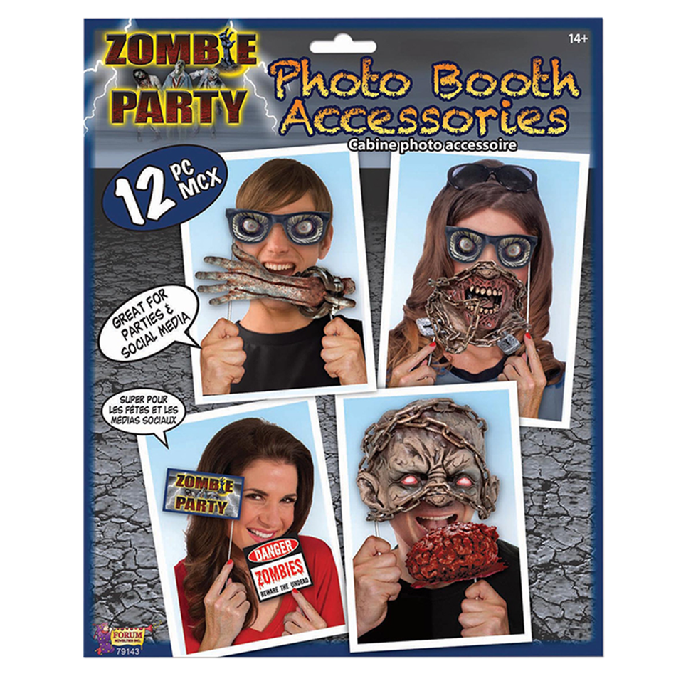 Zombie party photo prop signs. 