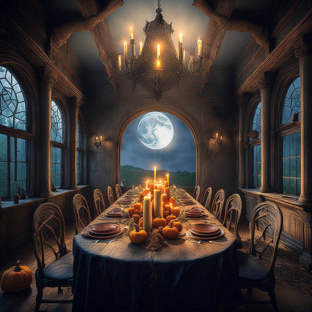 Dinner party concept for Chronicles of Zombie Town mystery party game.
