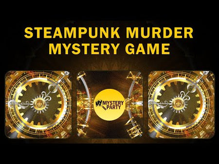 Time Travel Steampunk murder mystery party game trailer