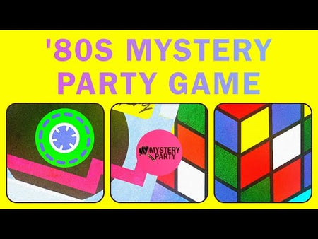OMG 1980s murder mystery party game