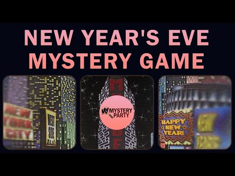 As the Ball Drops NYE murder mystery party game trailer video