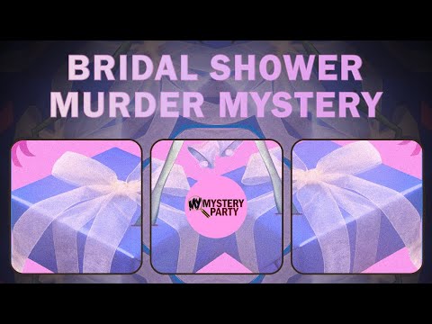 Bridal shower mystery party game trailer