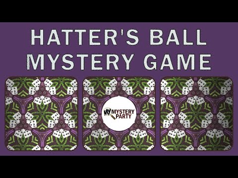 Hatter's Ball murder mystery party game trailer video