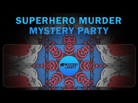 Superhero murder  mystery party game trailer