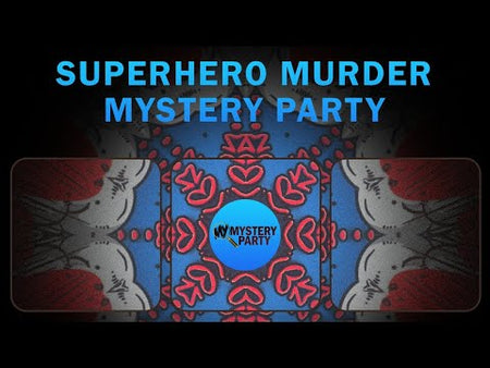 Superhero murder  mystery party game trailer
