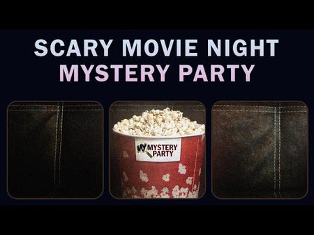 Scary Movie Night Halloween mystery party game trailer