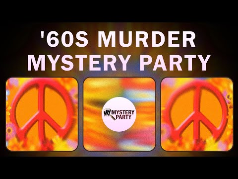 1960s murder mystery party game trailer video