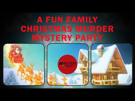 Christmas family murder mystery party game trailer video