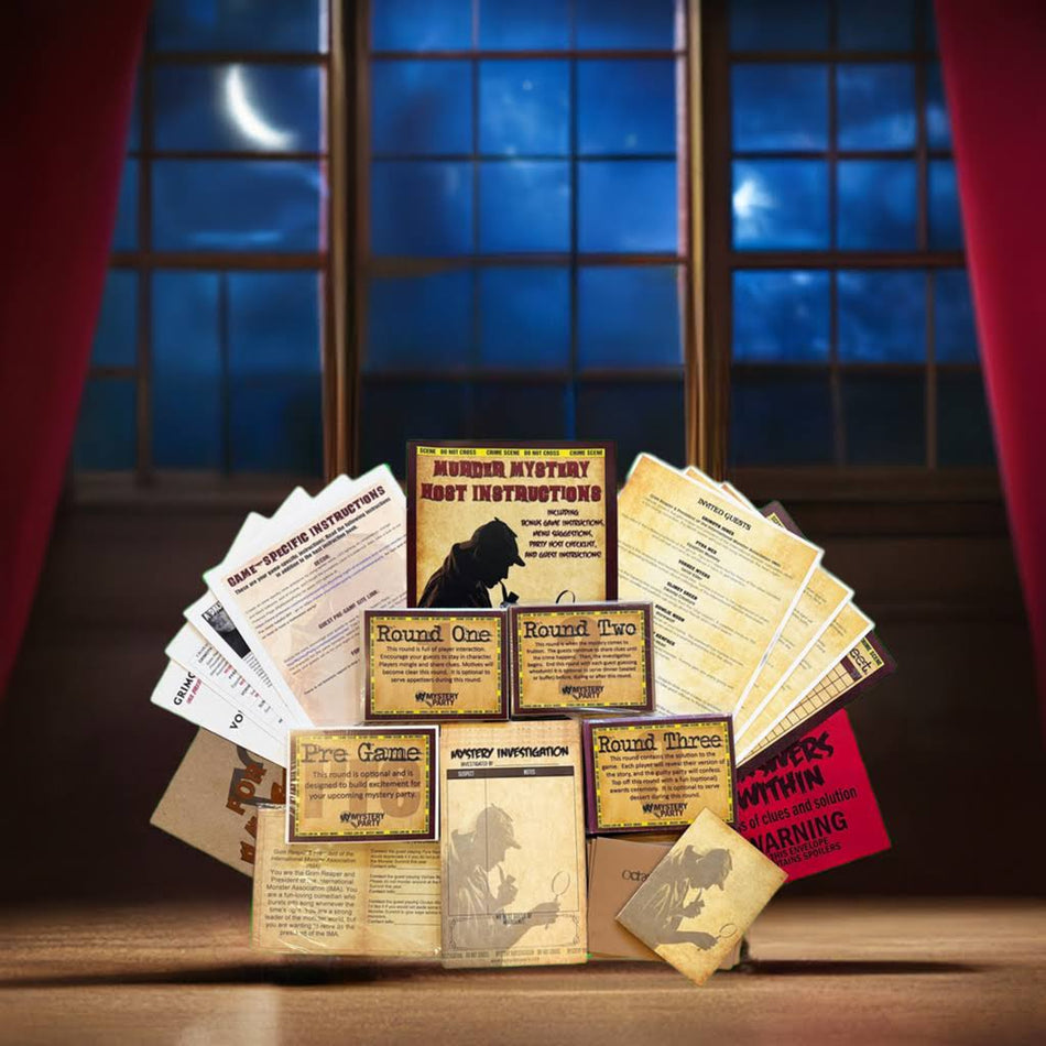 Stratford Castle: Large Group Murder Mystery Party Game | Boxed Kit