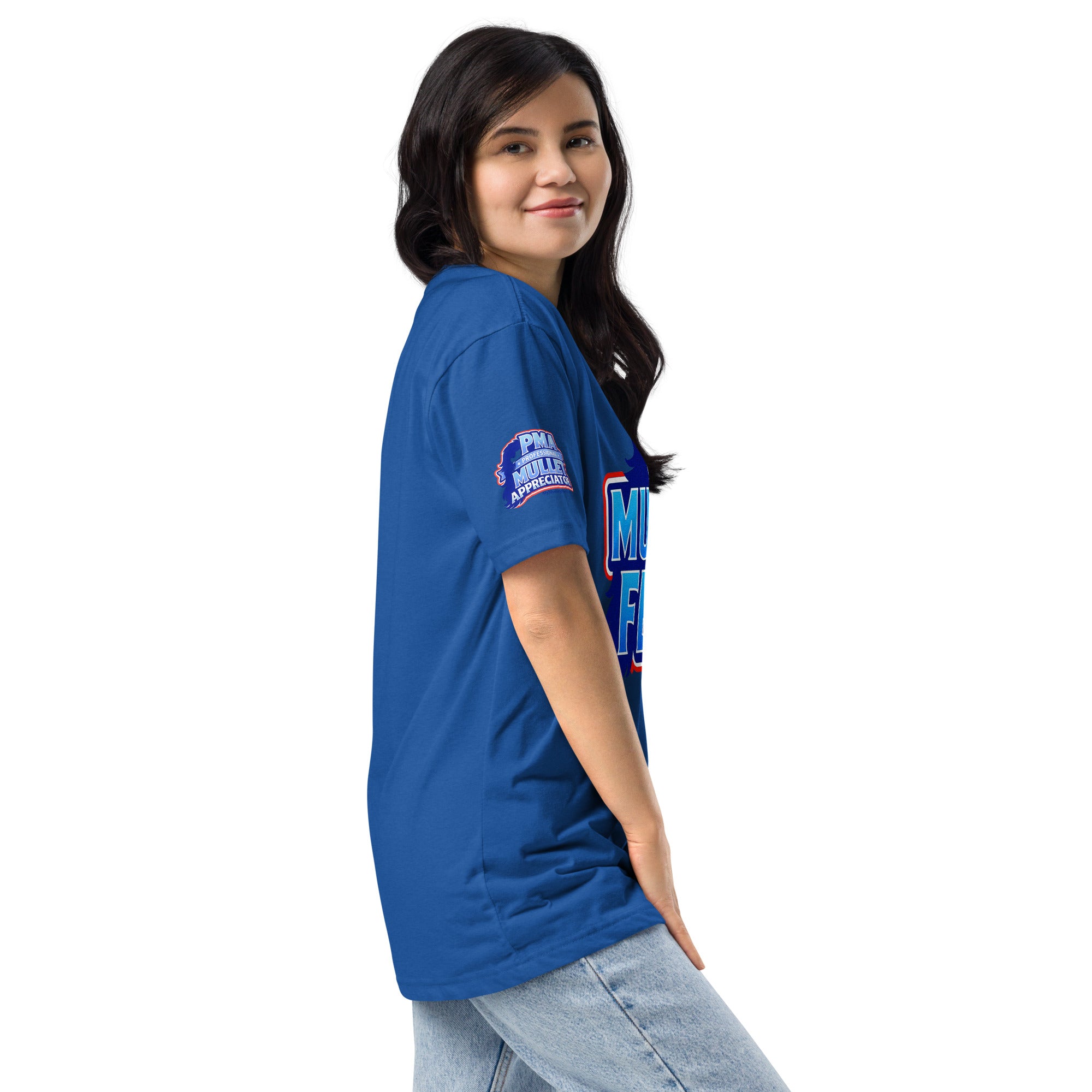 Product mockup of the mullet fest t-shirt 