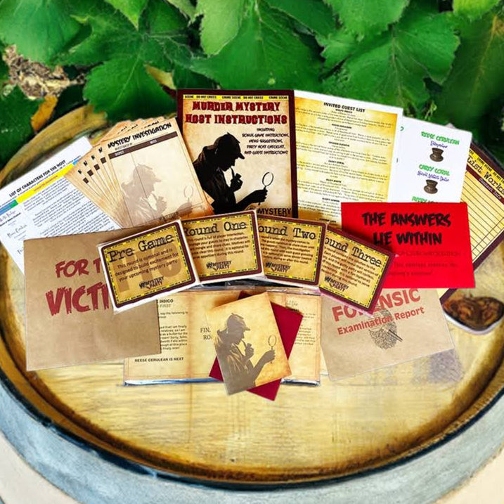 Fine Wine, Wicked Murder: Murder Mystery Party Game | Boxed Kit